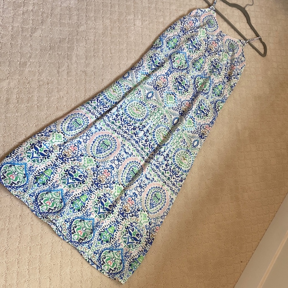 Finn & Grace coastal print petite maxi dress